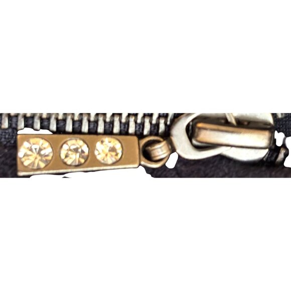 Cable & Gauge Studio Navy Velour Tracksuit w Half-Zip Hoodie & Wide-Leg Pants - Picture 3 of 9